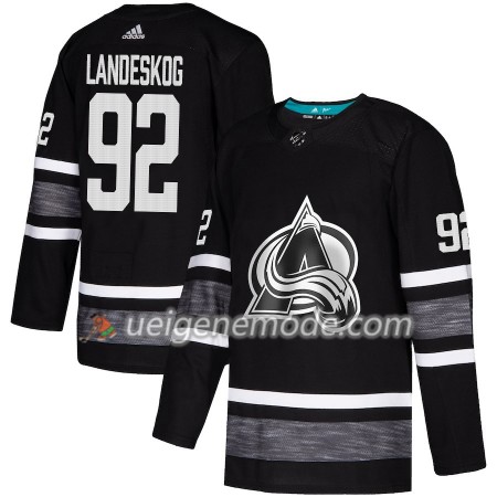 Herren Eishockey Colorado Avalanche Trikot Gabriel Landeskog 92 2019 All-Star Adidas Schwarz Authentic